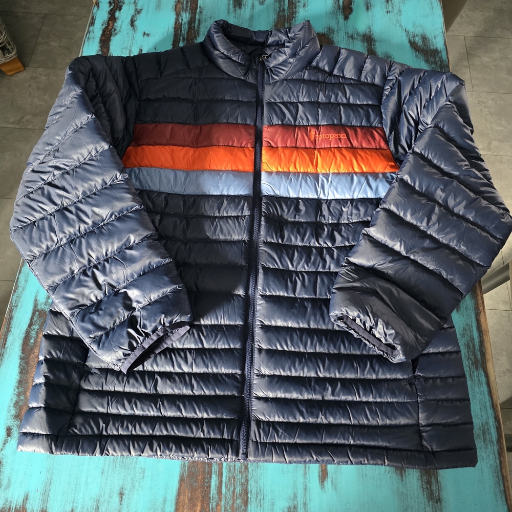 Cotopaxi Blue and Orange Down Puffer Jacket BRAND NEW WITHOUT TAGS!!!
